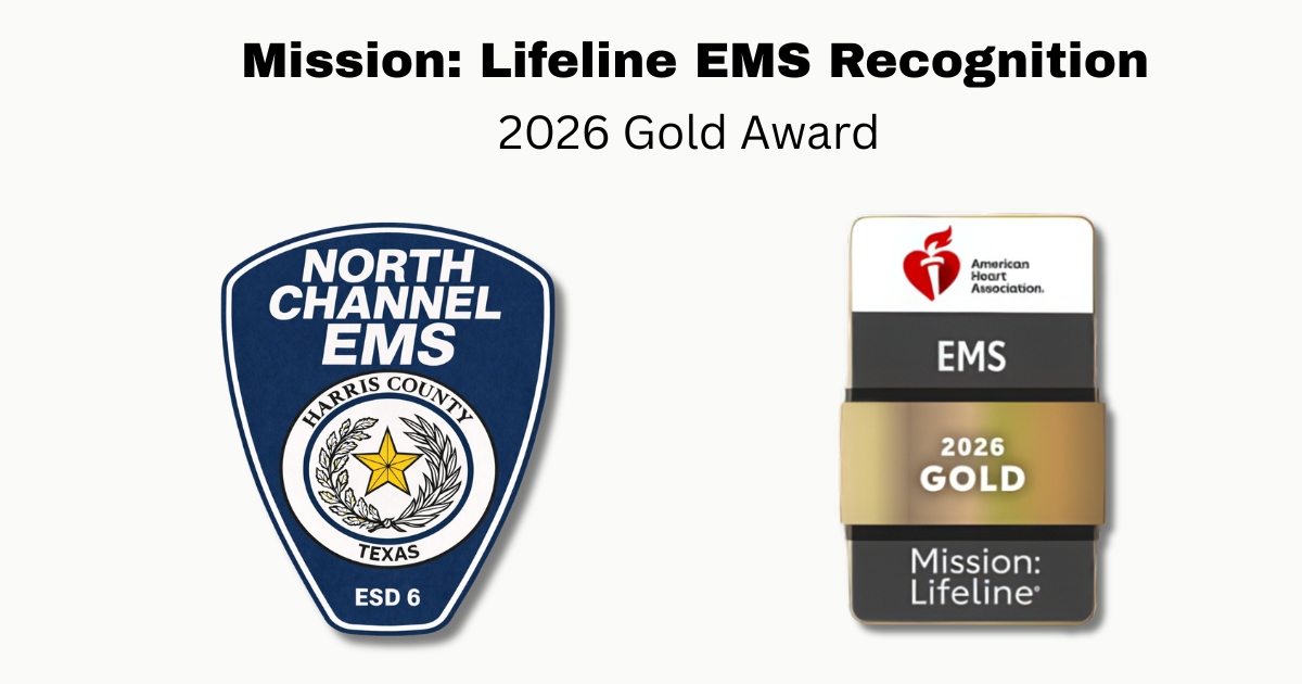 Read more about the article Harris County ESD #6 Earns Prestigious American Heart Association Mission: Lifeline® EMS Gold Award